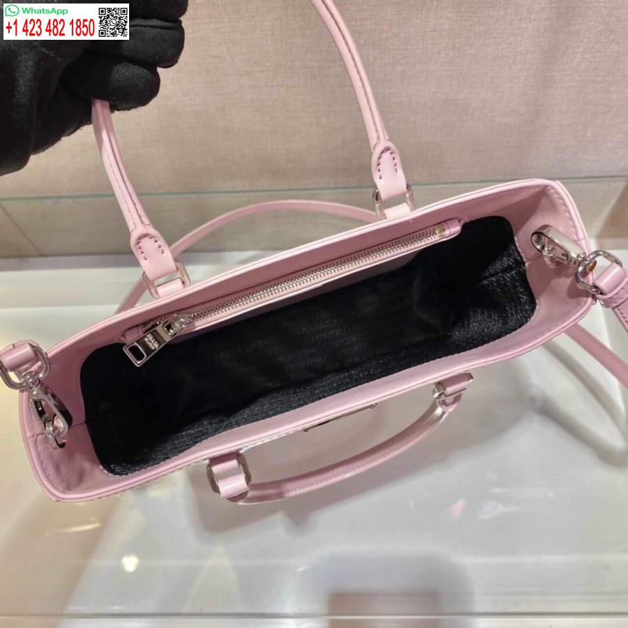 Реплика сумки-тоут Prada 1ba330 из матовой кожи розового цвета