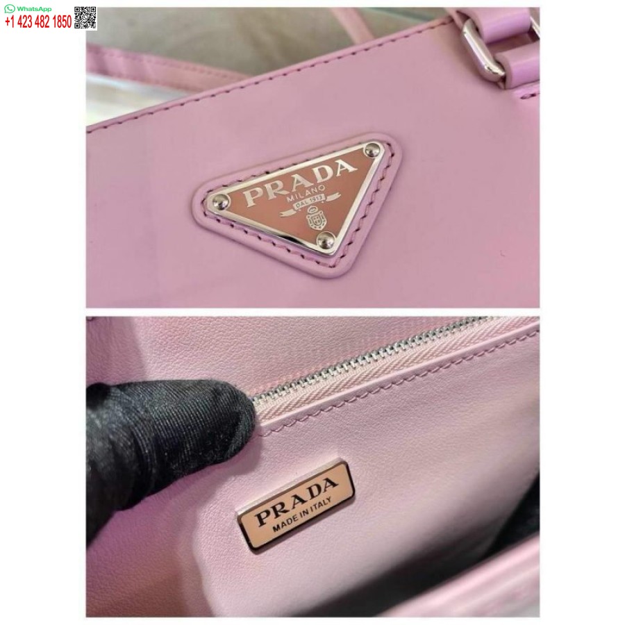 Реплика сумки-тоут Prada 1ba330 из матовой кожи розового цвета