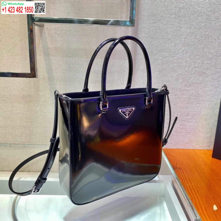 Реплика сумки-тоут Prada 1ba330 из матовой кожи черного цвета