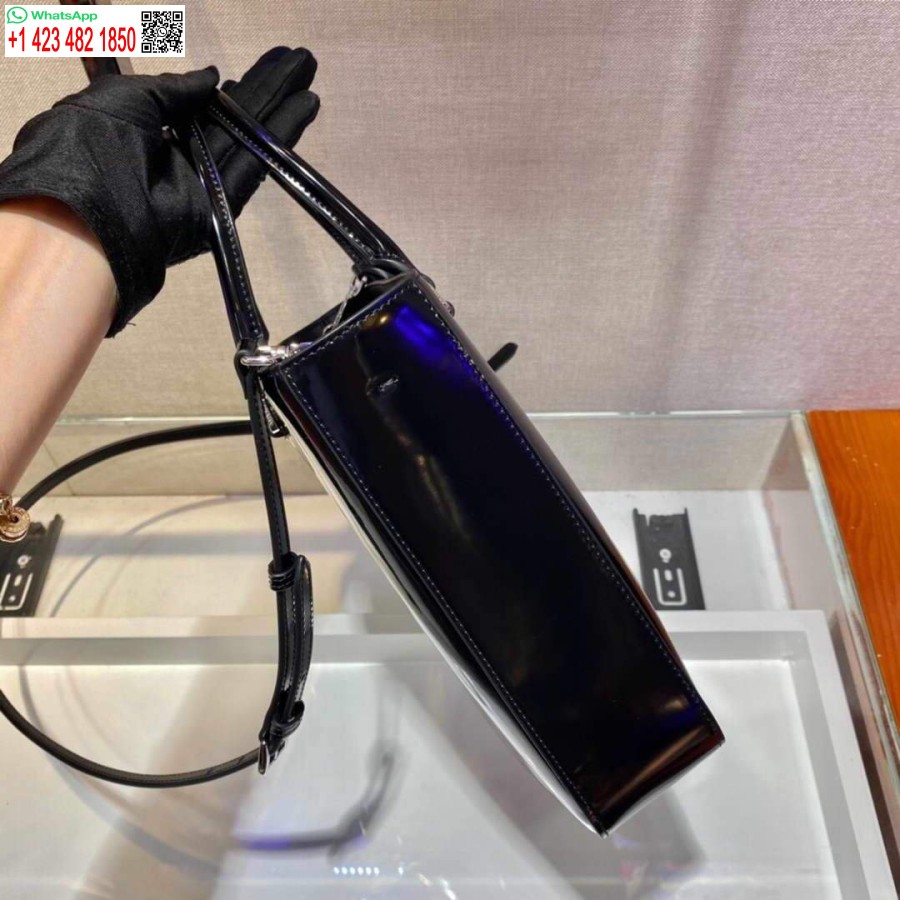 Реплика сумки-тоут Prada 1ba330 из матовой кожи черного цвета