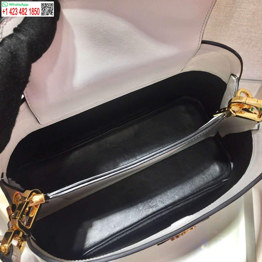 Ρεπλίκα Prada 1ba282 μεσαίο Saffiano δέρμα Prada Matinee τσάντα λευκό