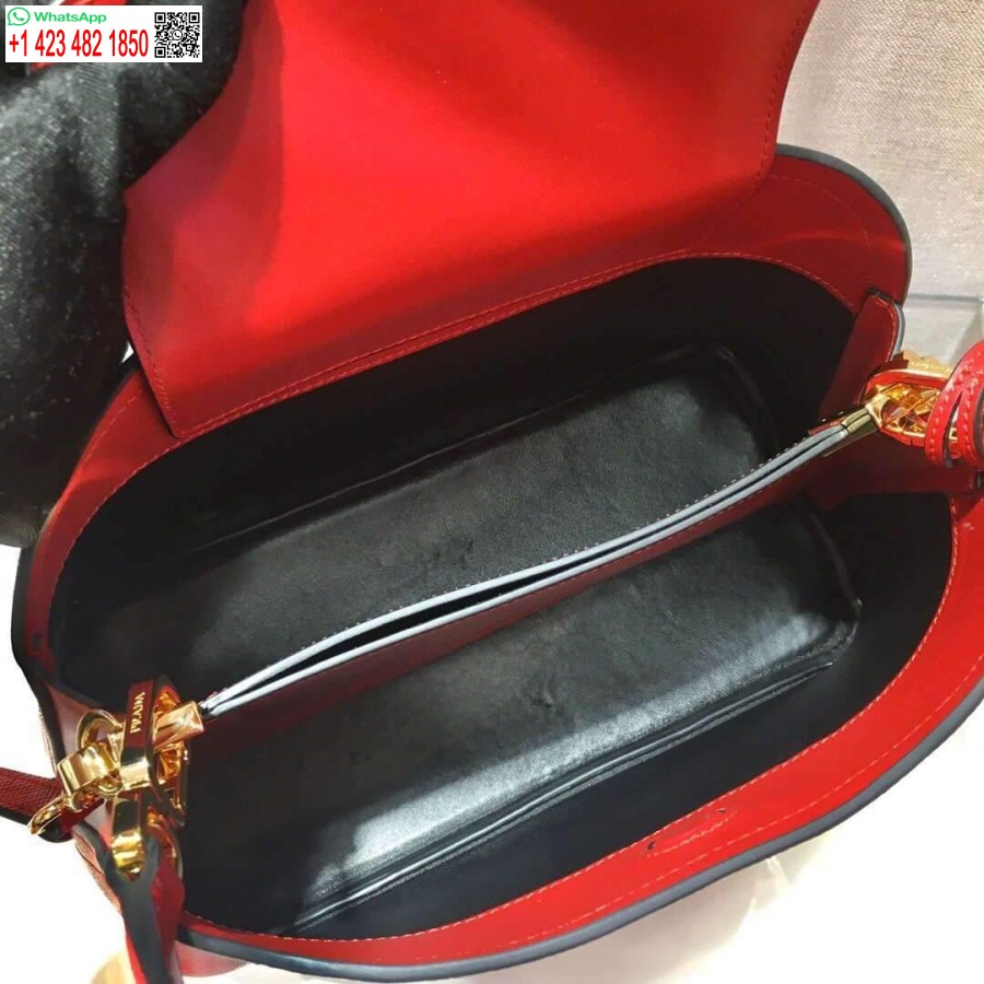 ρεπλίκα Prada 1ba282 μεσαίο Saffiano δέρμα Prada Matinee τσάντα κόκκινο