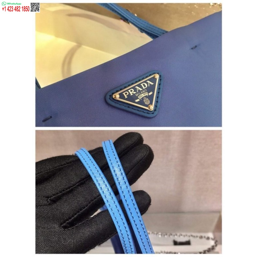 Реплика Prada 1ba252 нейлоновая сумка синяя