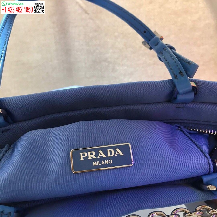 Реплика Prada 1ba252 нейлоновая сумка синяя