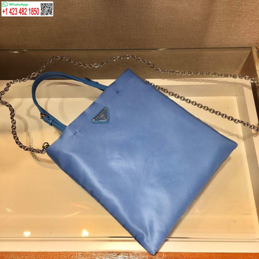 реплика Prada 1ba252 найлонова чанта синя