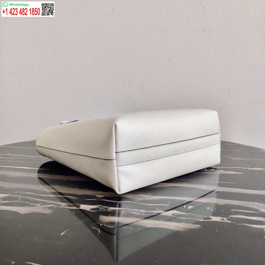 Replika Prada Saffiano Leder 1BG342 Tote Weiß