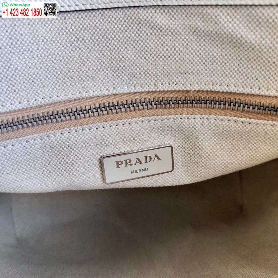 Replika Prada Saffiano Leder 1BG342 Tote Weiß