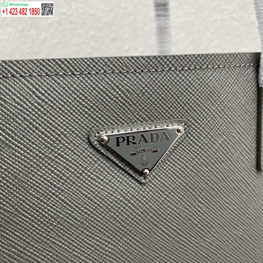 Replica Prada Saffiano Nahka 1bg342 Tote Harmaa