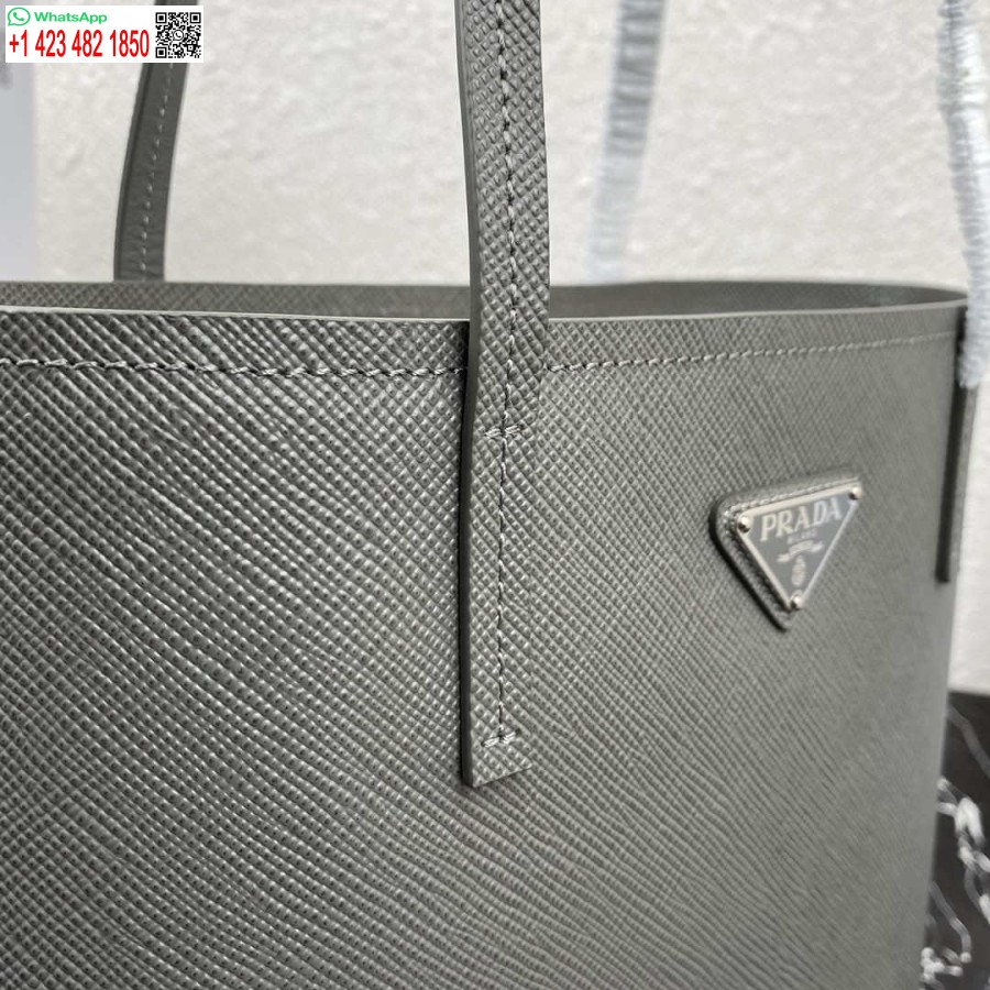Replica Prada Saffiano Nahka 1bg342 Tote Harmaa