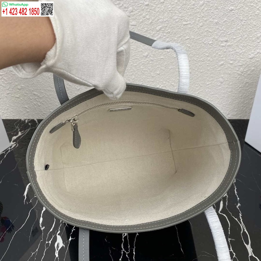 Replica Prada Saffiano Nahka 1bg342 Tote Harmaa