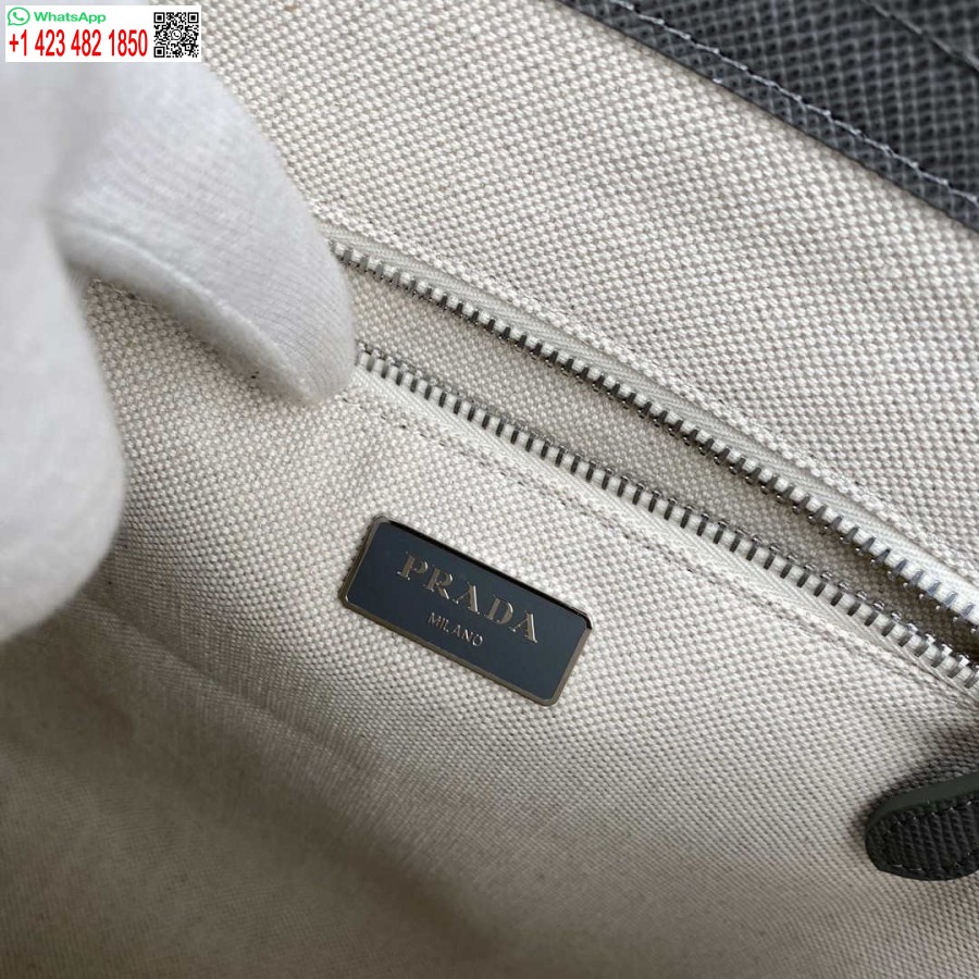 Replica Prada Saffiano Nahka 1bg342 Tote Harmaa