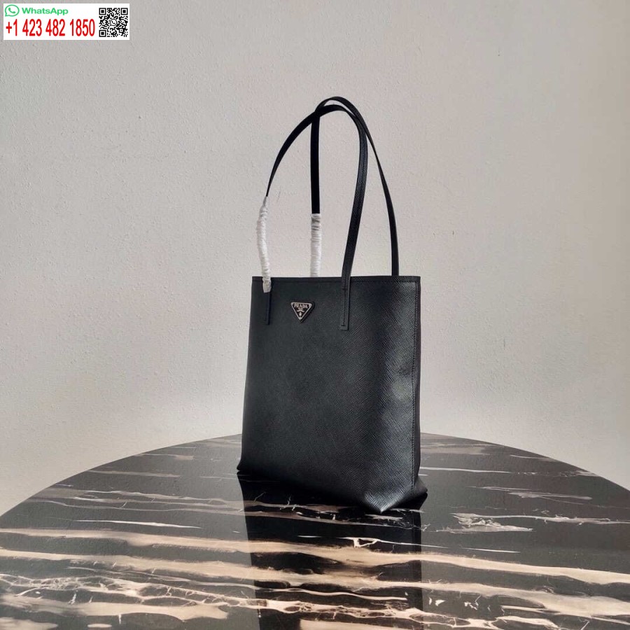 реплика Prada Saffiano кожена чанта 1bg342 черна