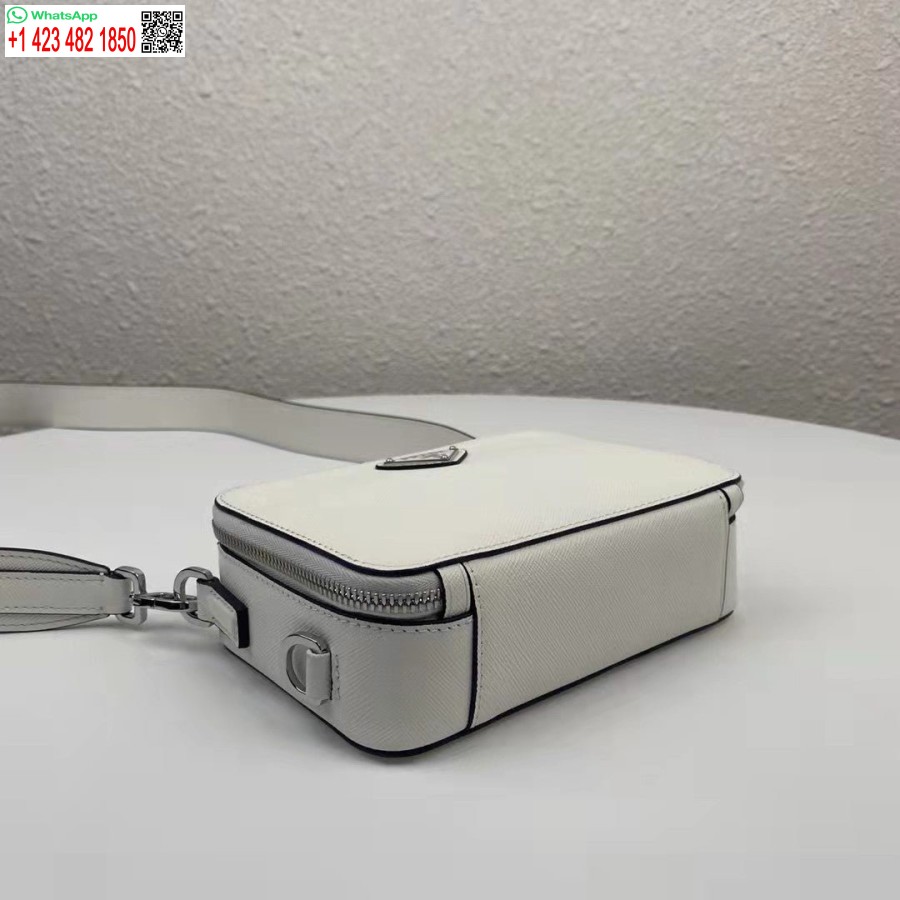 Replica Prada 2VH070 Brique leather bag White