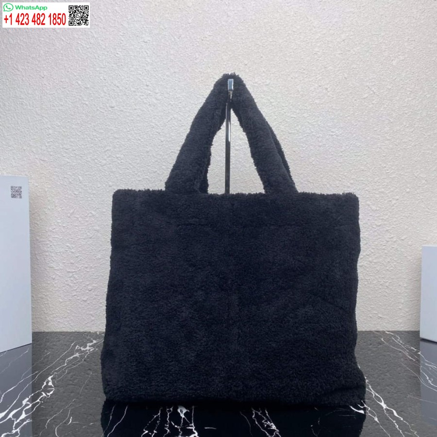 Replika Prada 1bg130 Shearling Taška Přes Rameno černá