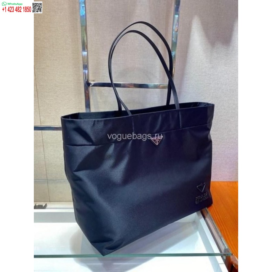 ρεπλίκα Prada 1bg107 ρε νάιλον μεσαία τσάντα μαύρη