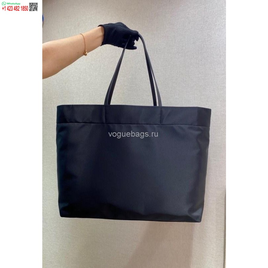 ρεπλίκα Prada 1bg107 ρε νάιλον μεσαία τσάντα μαύρη