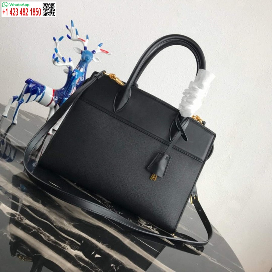 ρεπλίκα Prada 1ba046 μεσαία τσάντα Tote Esplanade μαύρη