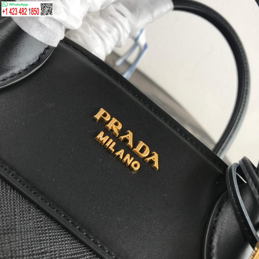 ρεπλίκα Prada 1ba046 μεσαία τσάντα Tote Esplanade μαύρη