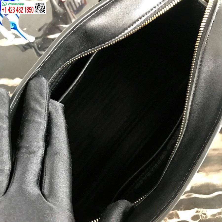 ρεπλίκα Prada 1ba046 μεσαία τσάντα Tote Esplanade μαύρη